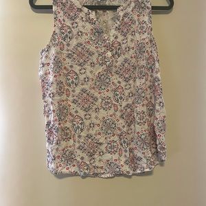 Red white and blue tank top medium